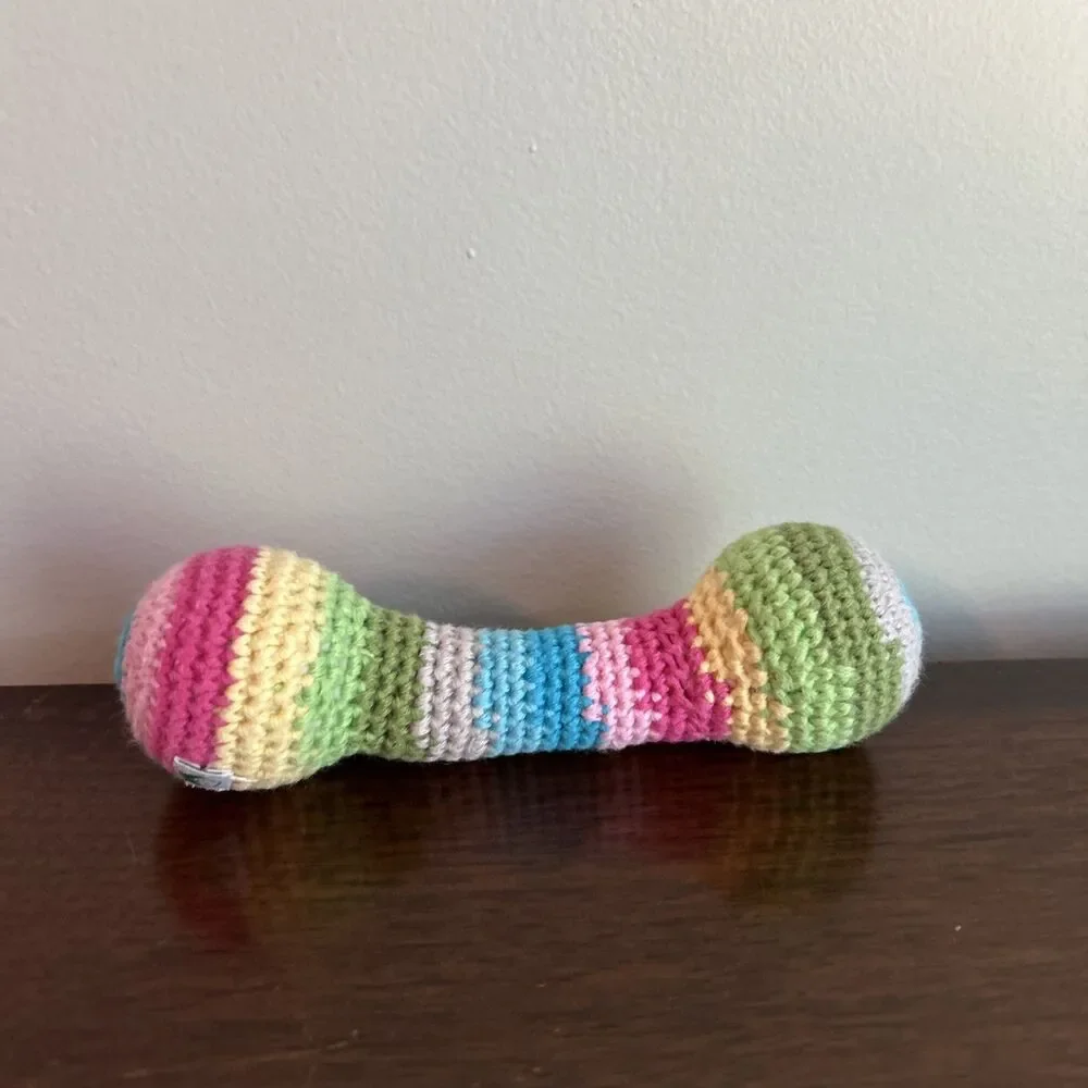 Lot of 2 Green Sprouts Organic Cotton Animal Friend Rattle Bunny